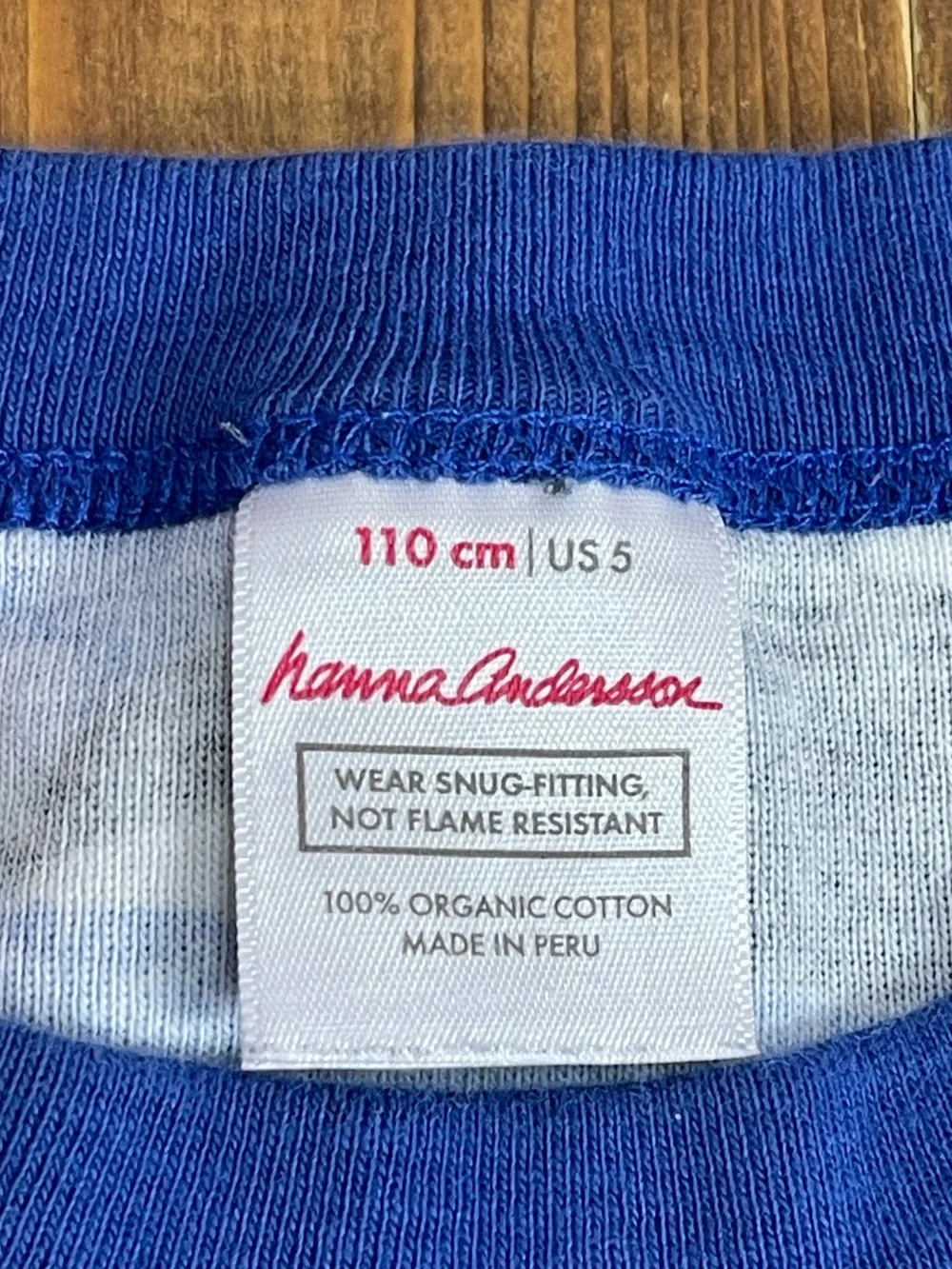 Hanna Andersson size 5 orca print pajamas